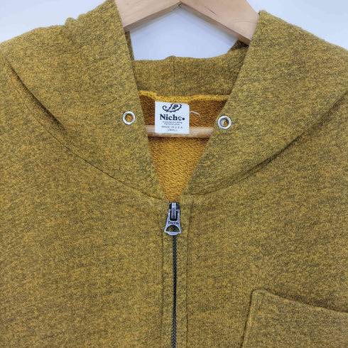 ニッチ niche. USA製 ダブルジップフーディー メンズ JPN:S